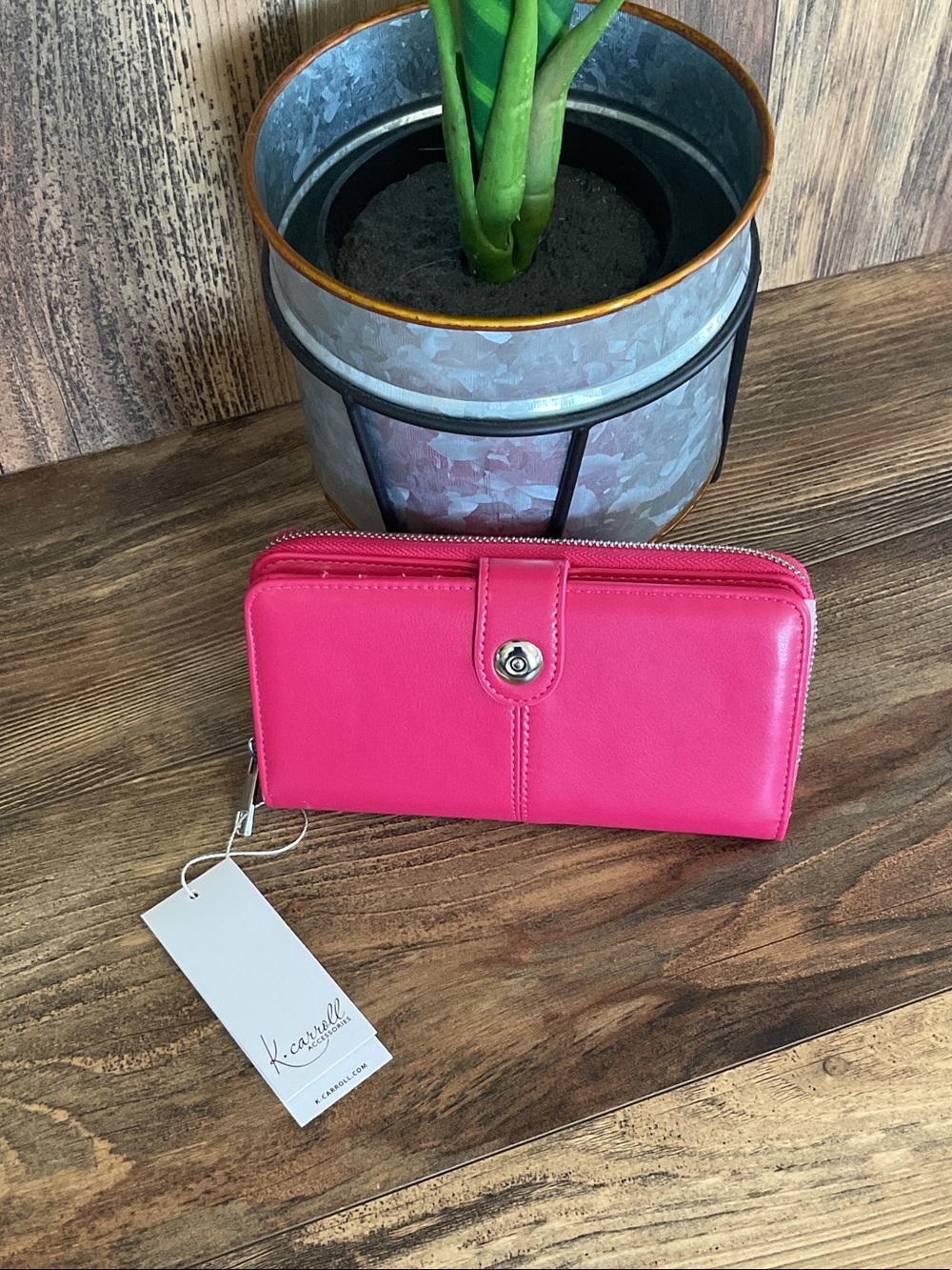K. Carroll Zip Around RFID Full Size Wallet